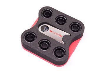 Monsoon - Push On - 19/13mm - Matsort - 6 stk.