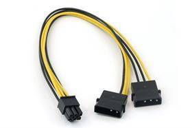Kabeladapter - 4 pin til 6 pin PCI-E