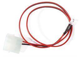 LED 5mm - Hvid - 4-pin Molex