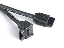 Akasa SATA 3 kabel - 1x90° - 100cm - Sort