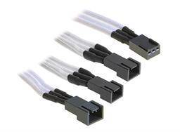 BitFenix 3-pin til 3 stk. 3-pin adapter - 60cm - Hvid