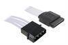 BitFenix Molex til SATA adapter - 45cm - Hvid