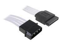 BitFenix Molex til SATA adapter - 45cm - Hvid