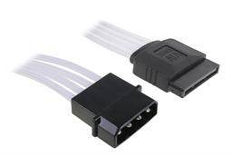 BitFenix Molex til SATA adapter - 45cm - Hvid