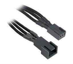 BitFenix 3-pin forlængerkabel - 30cm - Sort