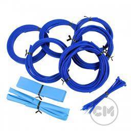 CableModders Sleeving Kit - Medium - UV Blå