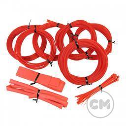 CableModders Sleeving Kit - Medium - UV Rød