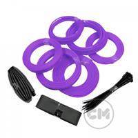 CableModders Sleeving Kit - Medium - UV Lilla