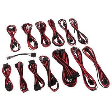 CableMod - SE-Series XP2 / XP3 / KM3 / FL2 Cable Kit - Black / Red