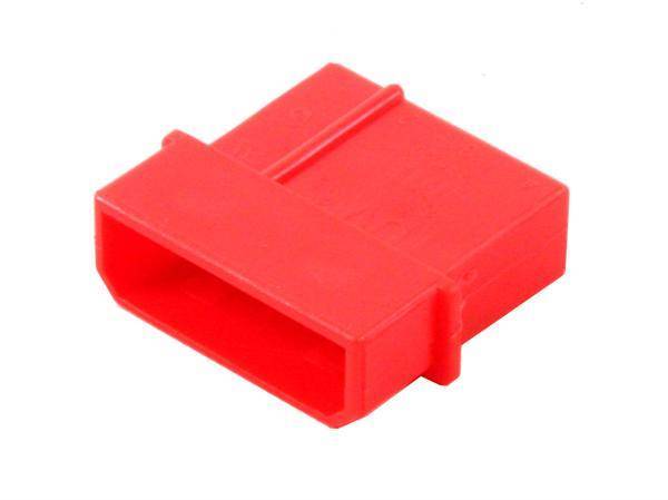 4-pin Molex Stik - Han - UV Rød - køb hos CoolerKit.dk