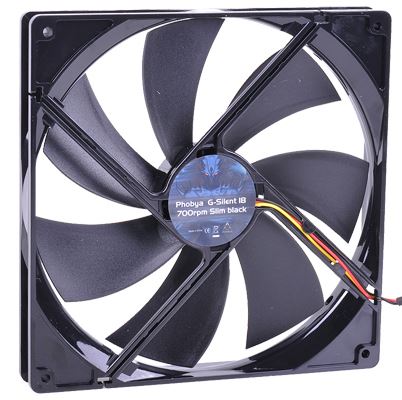 Phobya G-Silent 18 700rpm Slim Black ( 180x180x25mm )